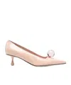 Jimmy Choo 50mm Orb Pumps In Nude