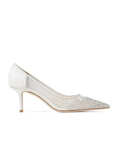 Jimmy Choo Pointed High Heels In White