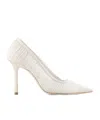 Jimmy Choo Pointed High Heels In White