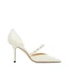 Jimmy Choo Pointed High Heels In White