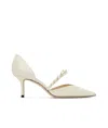 Jimmy Choo Pointed High Heels In White