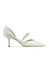 Jimmy Choo Pointed High Heels In White