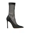 Jimmy Choo Psyche Pearl-embellished Mesh Pumps In Black