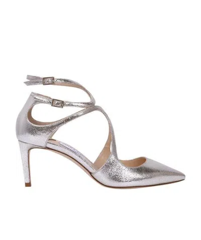 Jimmy Choo Pointed Stilettos In Gray