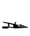 Jimmy Choo 'didi Flat' Black Ballerinas With Shiny Finish In Black