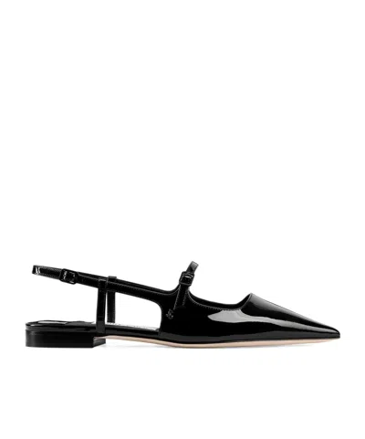 Jimmy Choo 10mm Didi Patent Leather Flats In Black