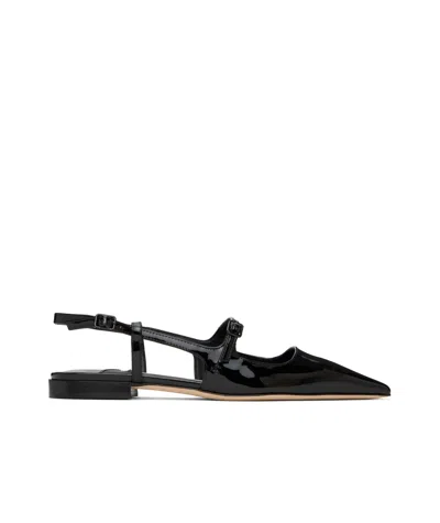 Jimmy Choo Didi Patent-leather Point-toe Flats In Multi