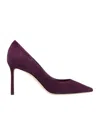 Jimmy Choo Pointed-toe High Heels In Purple