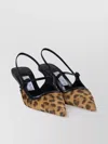 Jimmy Choo Didi 45 Slingback In Leopard Print Pony Skin Women