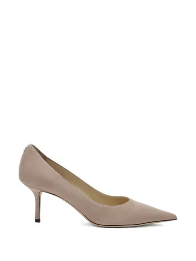Jimmy Choo Pointed-toe Leather Pumps In Neutral