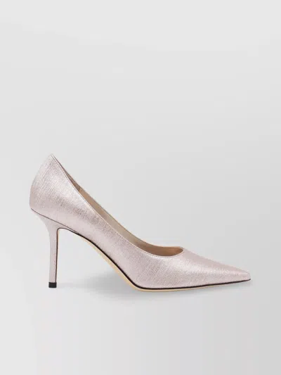 Jimmy Choo Pointed Toe Shimmer Stiletto Heel Pumps