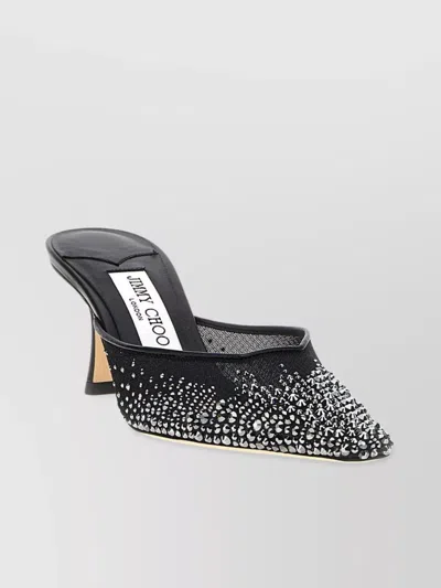 JIMMY CHOO POINTED TOE STILETTO HEEL MULES