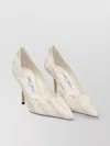 Jimmy Choo Pointed Toe Stiletto Heel Textured Pattern