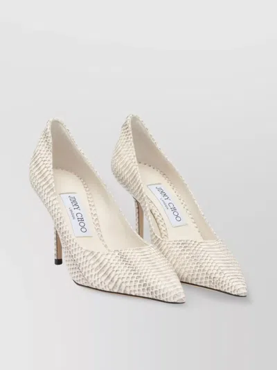 Jimmy Choo Pointed Toe Stiletto Heel Textured Pattern