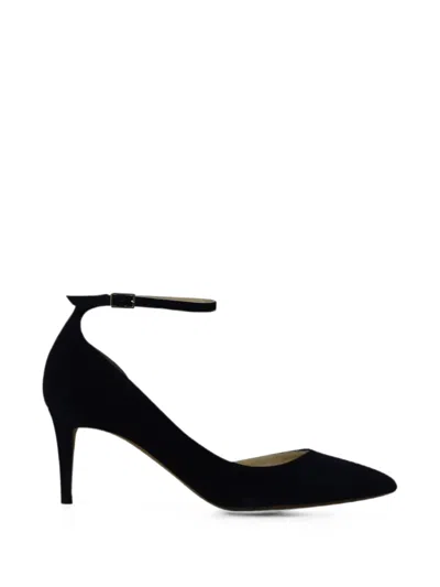 Pre-owned Jimmy Choo Pointed-toe Ankle-strap Pumps In Blue