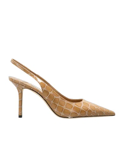 Jimmy Choo Pointed-toe High-heeled Sandals In Brown