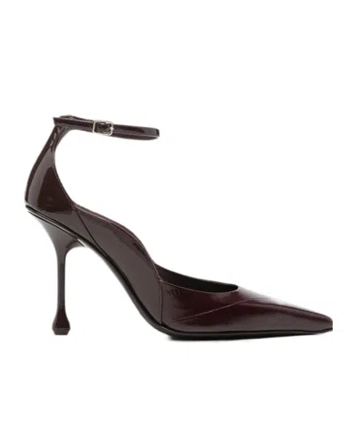 Jimmy Choo Pointed-toe High Heels In Burgundy