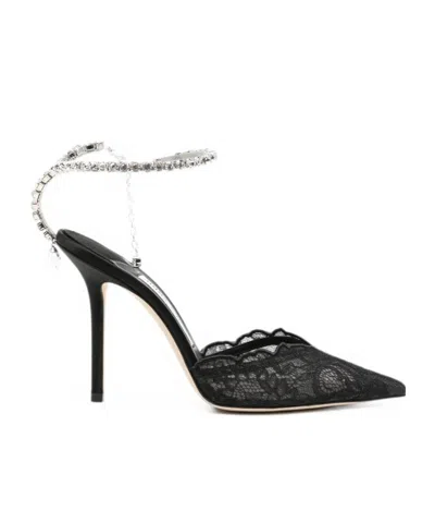 Jimmy Choo Pointed-toe High-heeled Sandals In Black