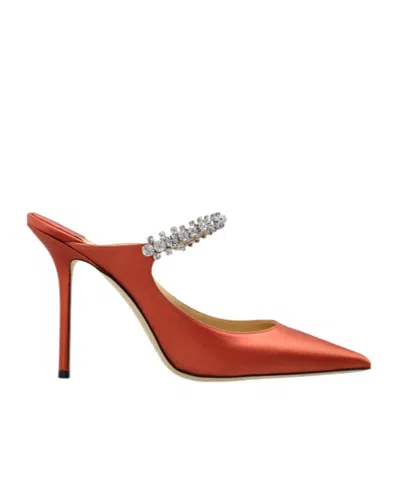 Jimmy Choo Pointed-toe High-heeled Sandals In Orange