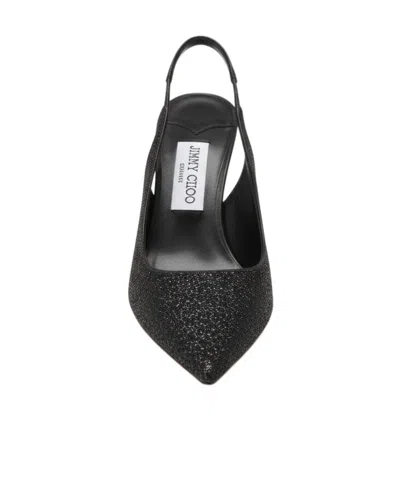 Jimmy Choo Pointed-toe Slingback Heels In Black