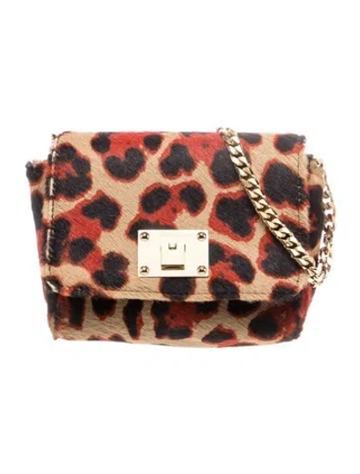 Pre-owned Jimmy Choo Ponyhair Crossbody Bag In Red