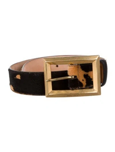 Pre-owned Jimmy Choo Ponyhair Waist Belt In Multi