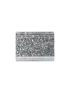 Jimmy Choo Pouch With Glitter Candy In Silver