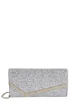 Jimmy Choo Emmie Glitter Embellished Clutch In Multi