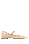 Jimmy Choo Woman Ballet Flats Ivory Size 8 Leather