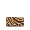 Jimmy Choo Zebra Pattern Envelope Clutch With Chain Strap In Animal Print