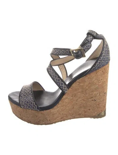 Pre-owned Jimmy Choo Printed Pumps In Blue