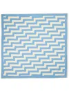 Jimmy Choo Printed Silk Foulard In Blue