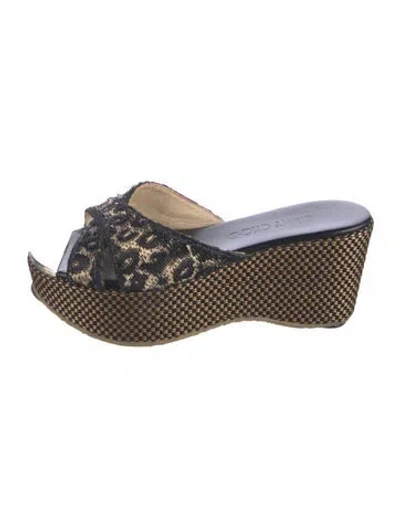 Pre-owned Jimmy Choo Printed Slides
