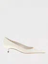 Jimmy Choo Amelia Leather Kitten-heel Pumps In Neutral