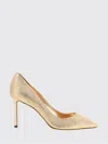 Jimmy Choo Romy 85 Glitter-effect Pumps In Gold