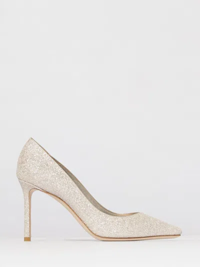 Jimmy Choo Pump  Woman Color Gold In Silver