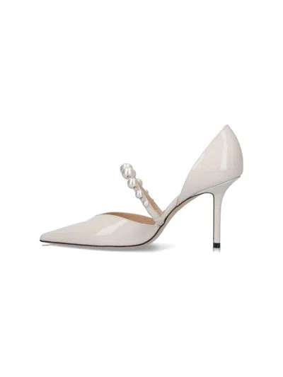 Jimmy Choo Aurelie 85 Pumps In White