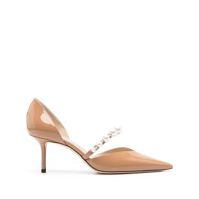 Jimmy Choo Heeled Shoes In Biscuitwhite