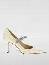 Jimmy Choo Bing 65 Pointed-toe Embellished Pumps In 米色