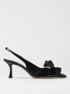 Jimmy Choo Staz Black Shoe With Bow Details 7cm Heel In Black