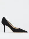 Jimmy Choo Womens Black Romy 100 Suede Courts 4.5 In Black