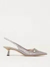 Jimmy Choo Amita 45 Metallic Leather Slingback Pumps In Blush Pink