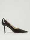 Jimmy Choo Leather Pointed Toe Stiletto Heel Pumps In Brown