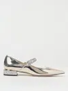 Jimmy Choo Bing Embellished Flat Shoes In Gold