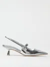 Jimmy Choo 'didi 45' Gold Colored Pumps With Patent Finish In Silver
