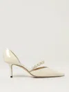Jimmy Choo Aurelie 65 Decollete In Paint With Pearls In White
