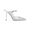Jimmy Choo 100mm Bing Crystal-embellished Mules