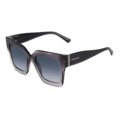 Jimmy Choo Purple Acetate Sunglasses In Gray