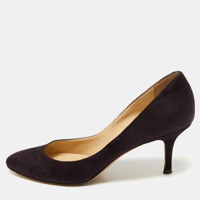 Jimmy Choo Purple Suede Romy Pumps