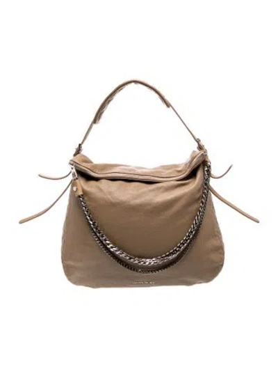 Pre-owned Jimmy Choo Quilted Hobo In Brown